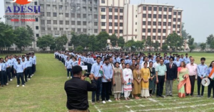 77 th Independence Day was celebrated at Adesh Medical college & hospital today among students , faculty & staff