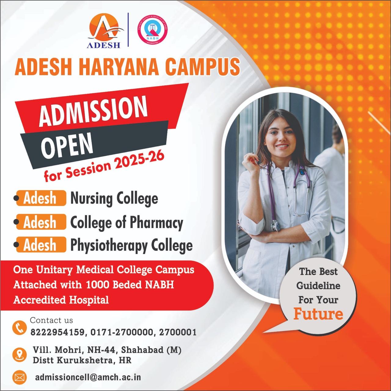 ADESH HARYANA CAMPUS – ADMISSIONS OPEN 2025-26