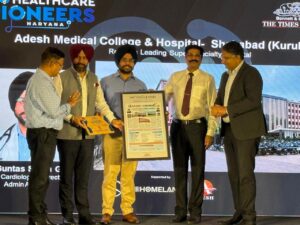 Proud to represent Adesh Group as a panelist at Healthcare Pioneers Haryana, organised by Times of India!