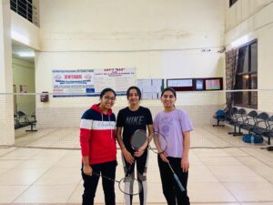 Mind-blowing performance in Badminton by the BATCH 2022 Girls.