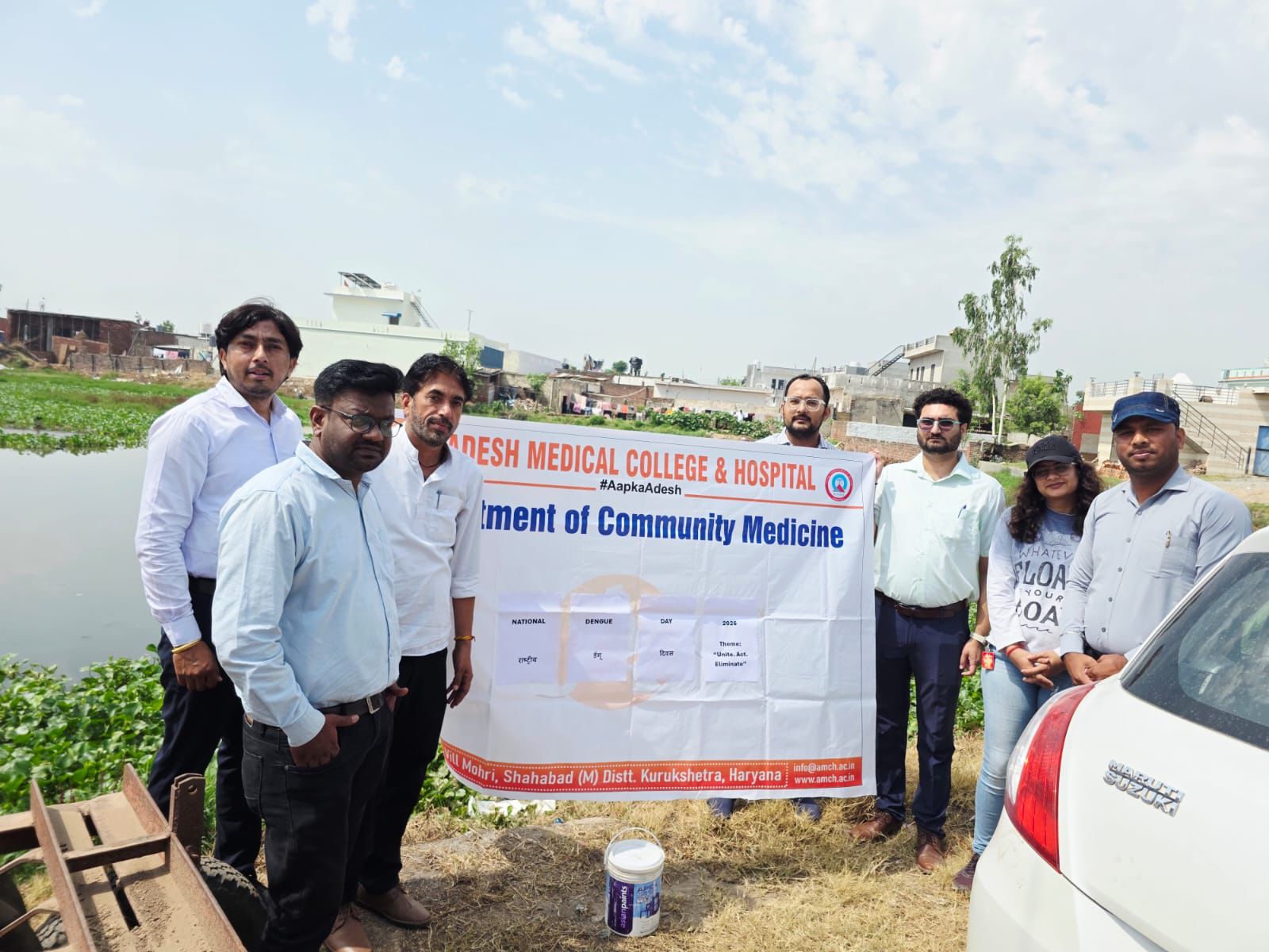 Adesh Medical College Observes National Dengue Day 2026 with Awareness and Anti-Larval Activities